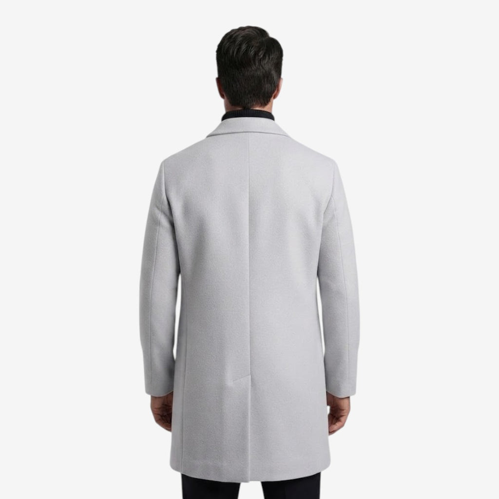 Jorvalore | Men’s Tailored Overcoat Single Breasted Notch Lapel Winter Coat