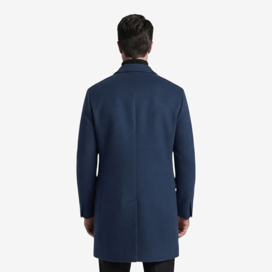 Jorvalore | Men’s Tailored Overcoat Single Breasted Notch Lapel Winter Coat