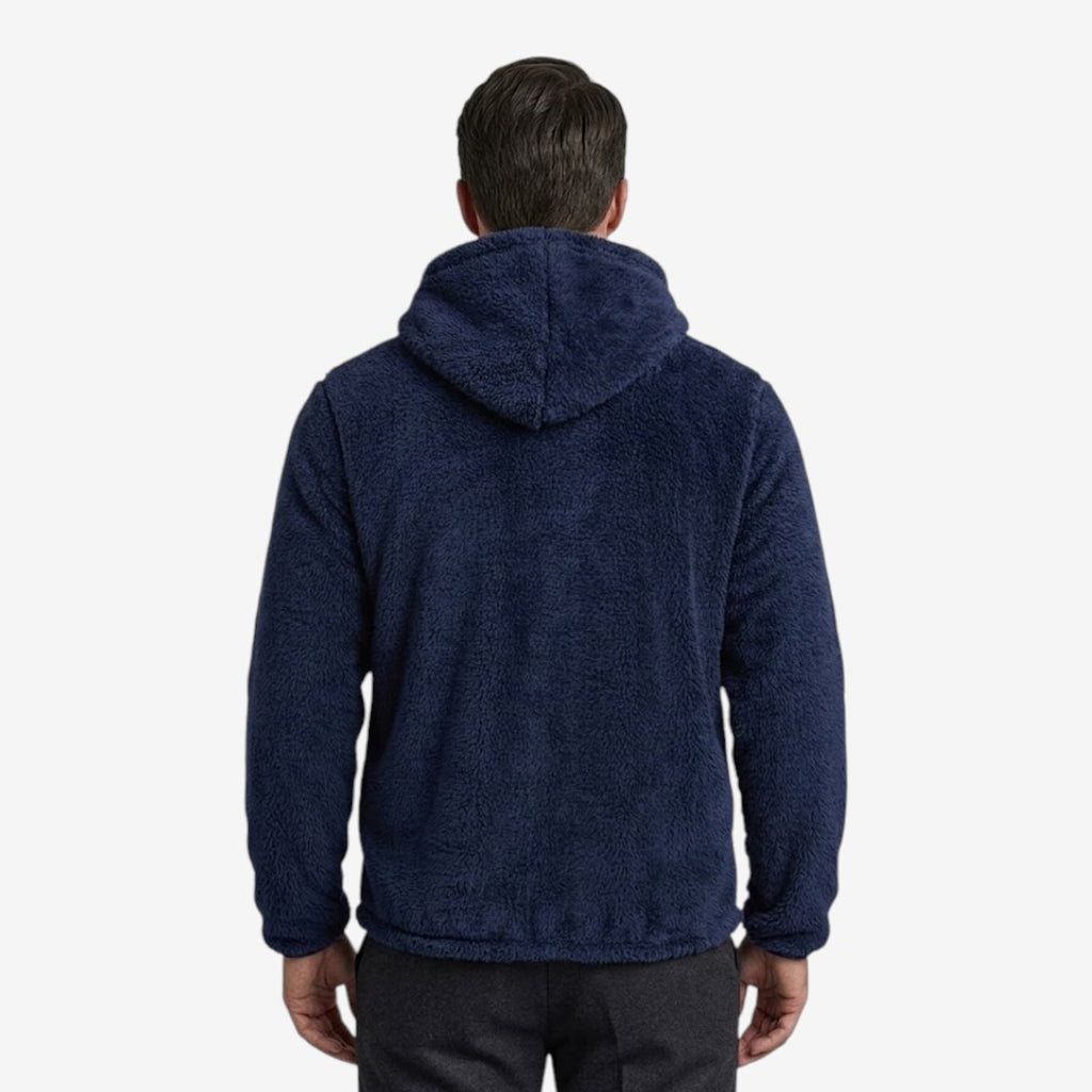Jorvalore | Men's Teddy Fleece Jacket Warm Hooded Zip-Up Winter Coat