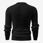 Jorvalore | Men's Textured Crew Neck Jumper Lightweight Knit