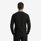 Jorvalore | Men’s Textured Knit Crew-Neck Jumper Classic Fit