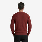Jorvalore | Men’s Textured Knit Crew-Neck Jumper Classic Fit