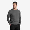 Jorvalore | Men’s Textured Knit Crew-Neck Jumper Classic Fit