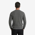 Jorvalore | Men’s Textured Knit Crew-Neck Jumper Classic Fit