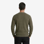 Jorvalore | Men’s Textured Knit Crew-Neck Jumper Classic Fit