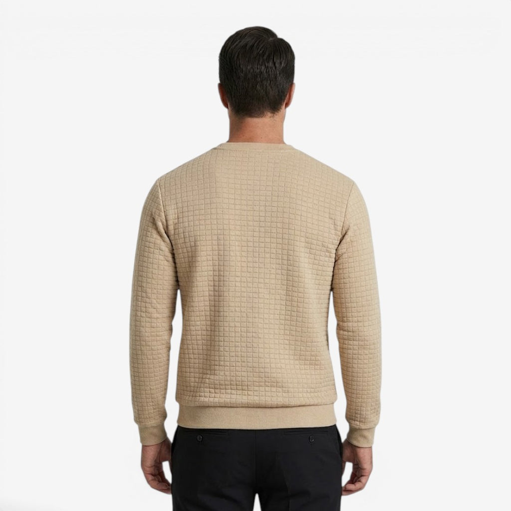 Jorvalore | Men's Textured Sweatshirt Long Sleeve Casual Pullover
