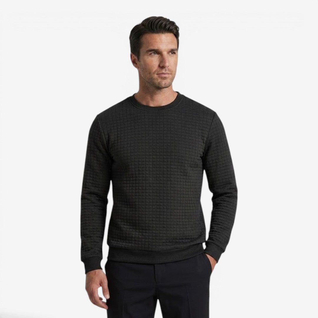 Jorvalore | Men's Textured Sweatshirt Long Sleeve Casual Pullover
