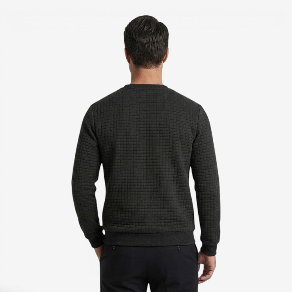 Jorvalore | Men's Textured Sweatshirt Long Sleeve Casual Pullover