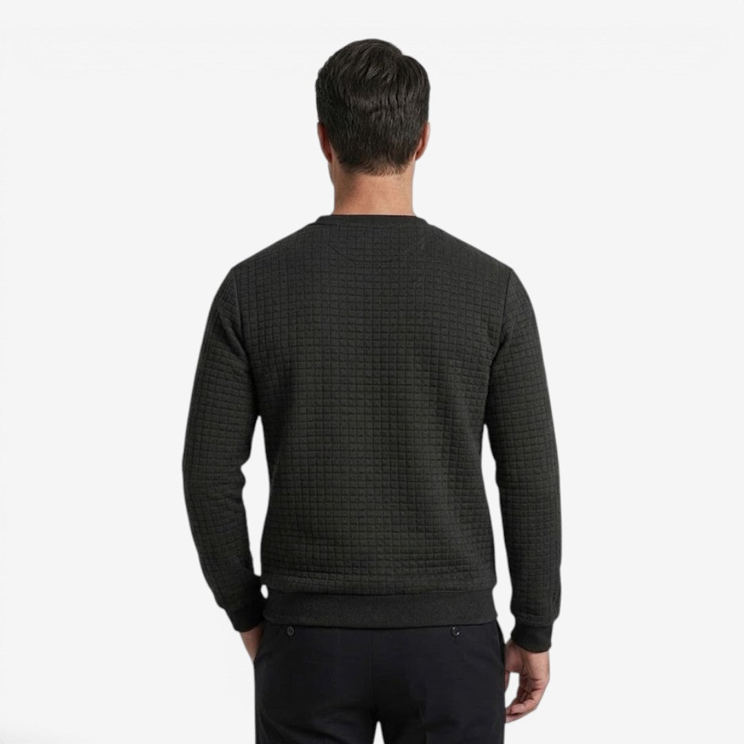 Jorvalore | Men's Textured Sweatshirt Long Sleeve Casual Pullover