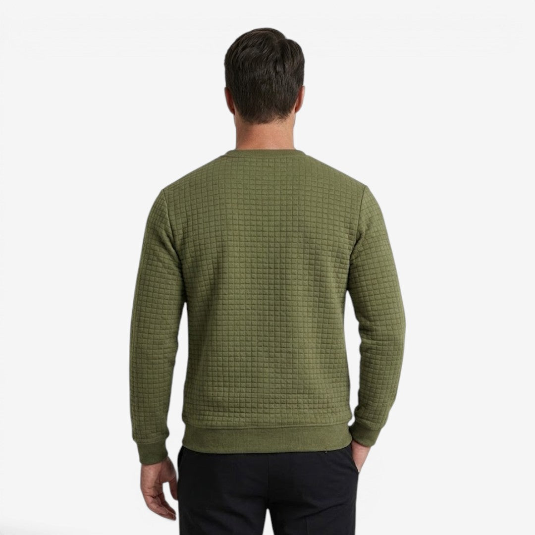 Jorvalore | Men's Textured Sweatshirt Long Sleeve Casual Pullover