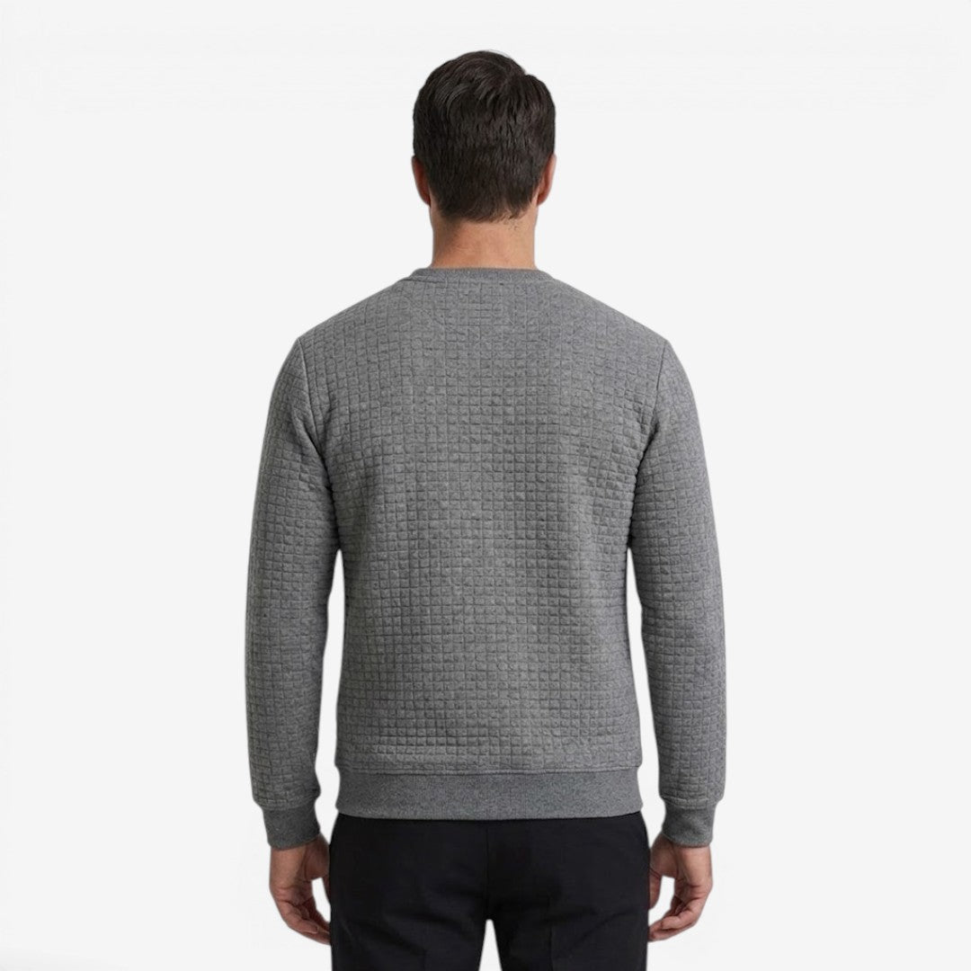 Jorvalore | Men's Textured Sweatshirt Long Sleeve Casual Pullover