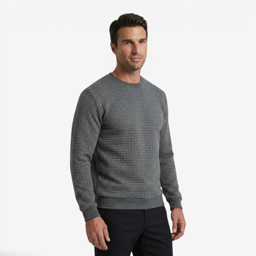 Jorvalore | Men's Textured Sweatshirt Long Sleeve Casual Pullover