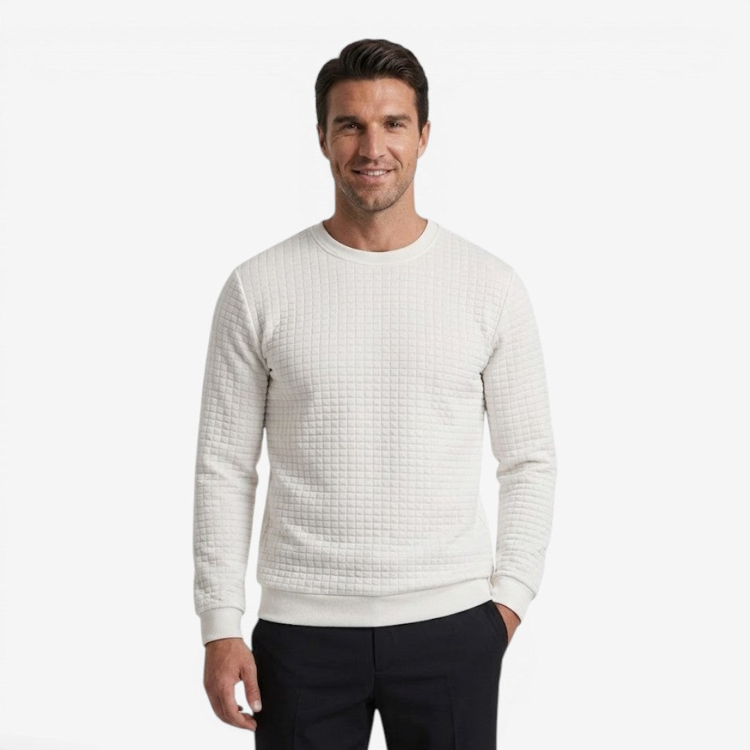 Jorvalore | Men's Textured Sweatshirt Long Sleeve Casual Pullover