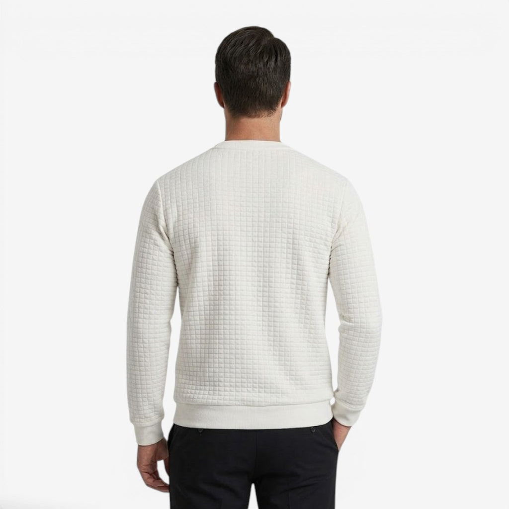 Jorvalore | Men's Textured Sweatshirt Long Sleeve Casual Pullover