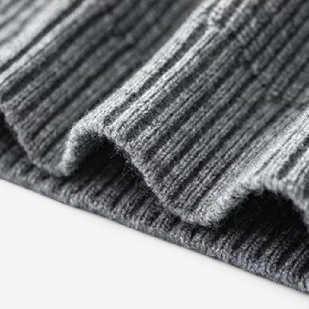 Jorvalore | Men's Thick Knit Button Neck Hooded Jumper Warm Winter Knitwear
