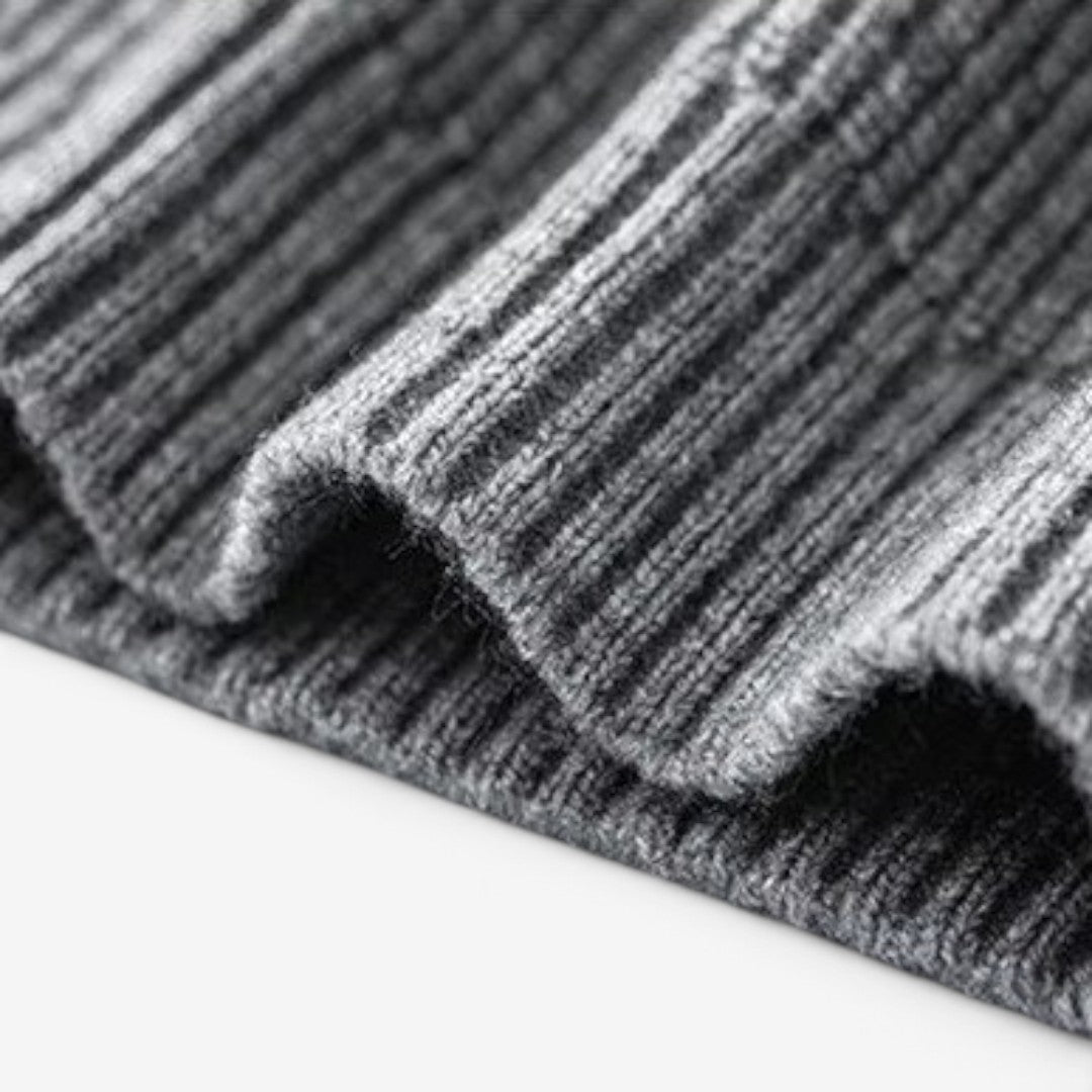 Jorvalore | Men's Thick Knit Button Neck Hooded Jumper Warm Winter Knitwear