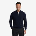 Jorvalore | Men's Thick Knit Quarter Zip Jumper with High Neck