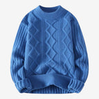 Jorvalore | Men's Thick Knit Winter Jumper Warm Twisted Knitwear