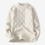 Jorvalore | Men's Thick Knit Winter Jumper Warm Twisted Knitwear
