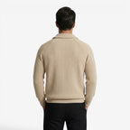 Jorvalore | Men's Thick Quarter Zip Knit Jumper for Autumn & Winter