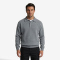 Jorvalore | Men's Thick Winter Knit Jumper with Polo Collar