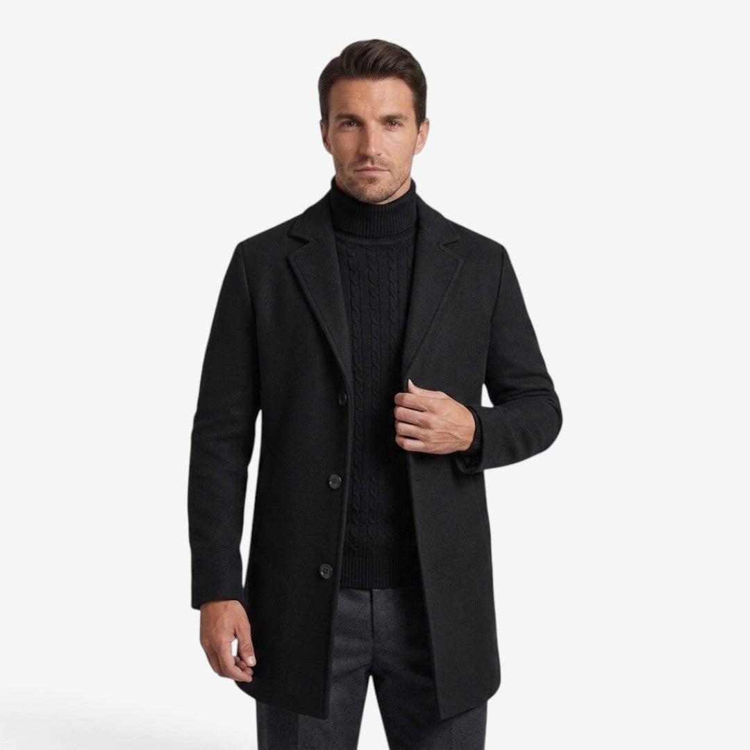 Jorvalore | Men's Trench Coat Long Slim Fit Formal Winter Overcoat