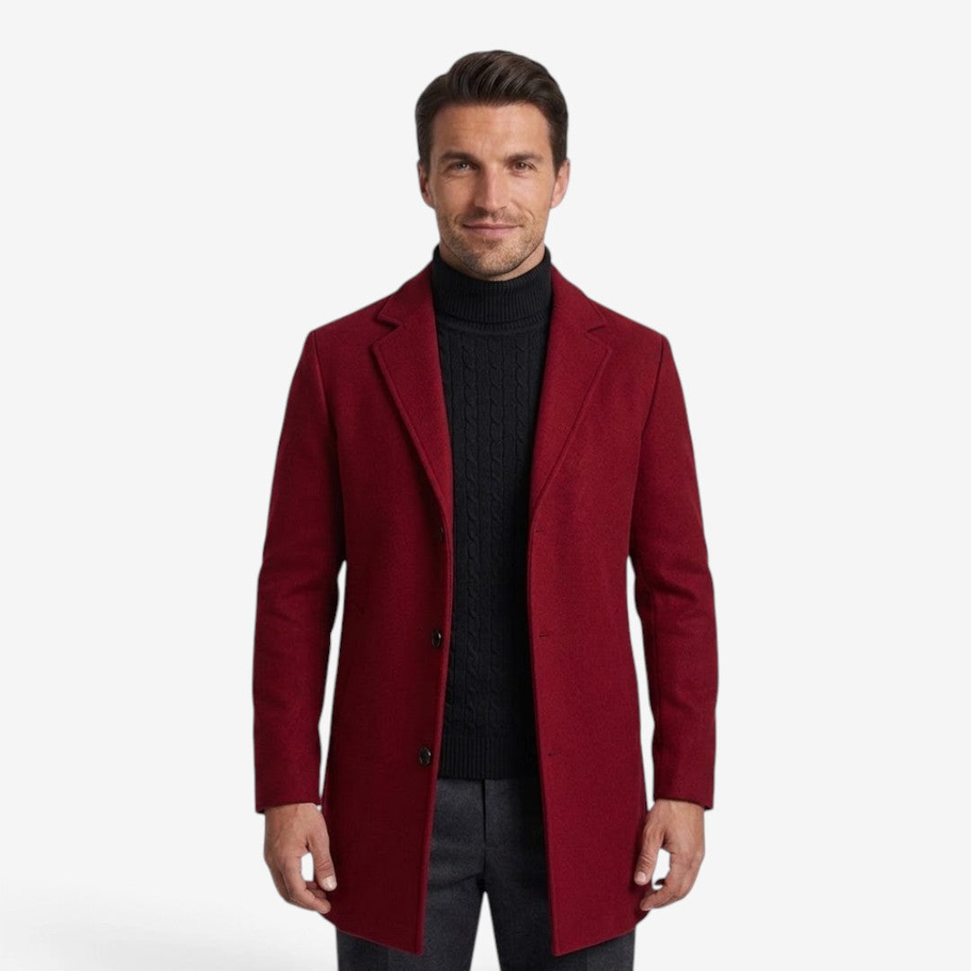 Jorvalore | Men's Trench Coat Long Slim Fit Formal Winter Overcoat