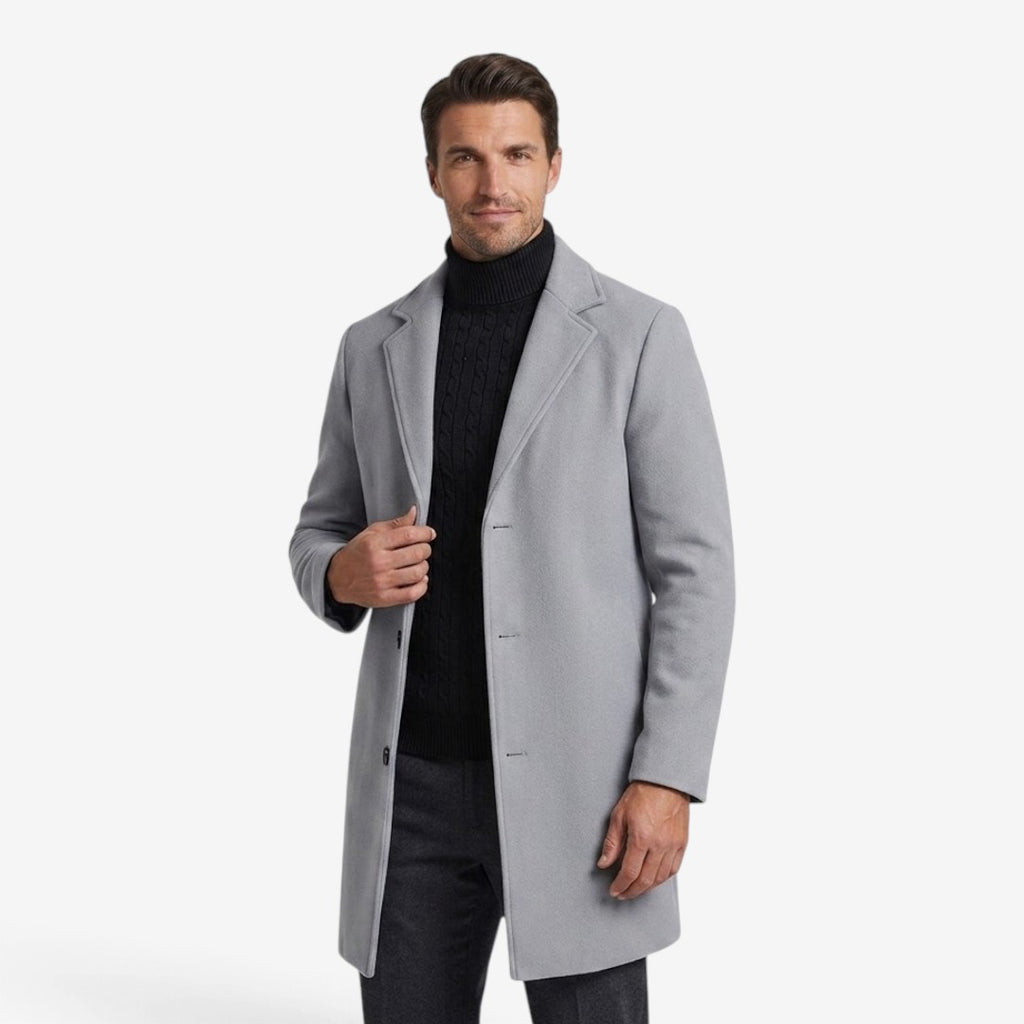 Jorvalore | Men's Trench Coat Long Slim Fit Formal Winter Overcoat