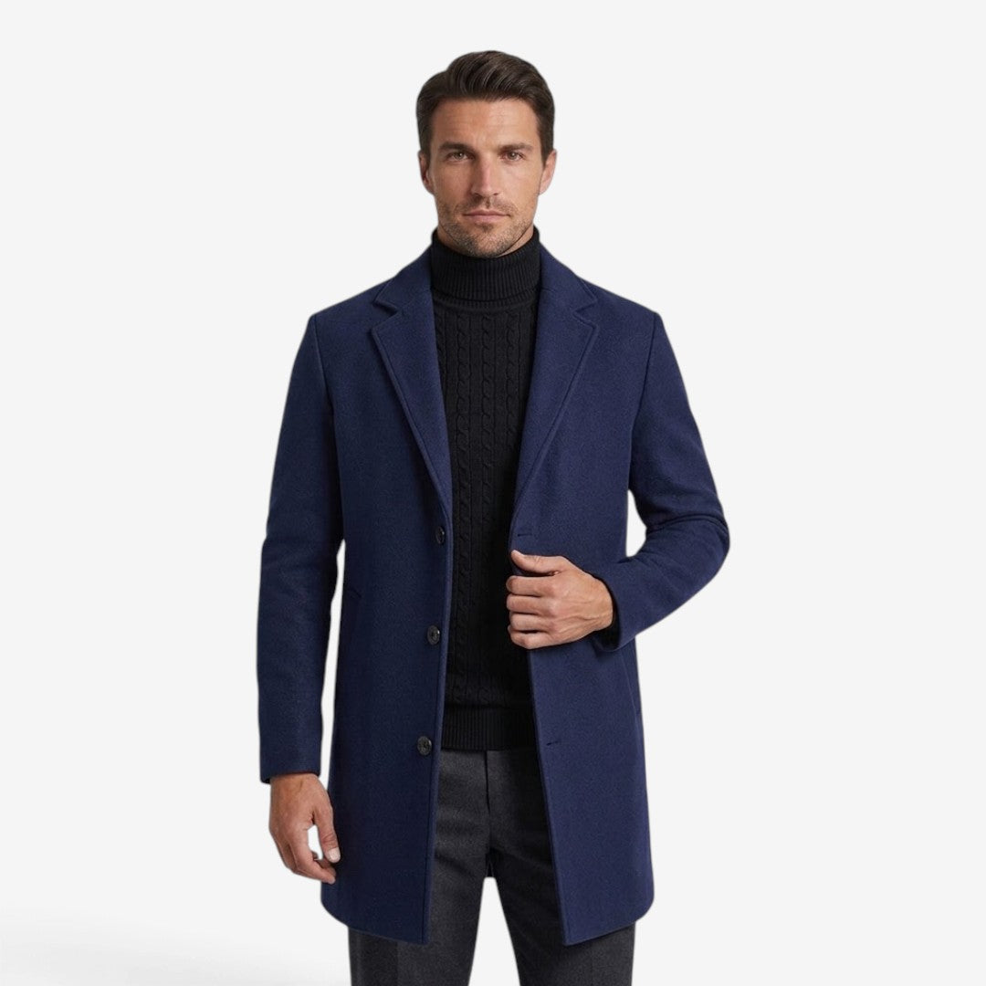 Jorvalore | Men's Trench Coat Long Slim Fit Formal Winter Overcoat