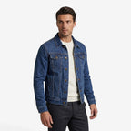 Jorvalore | Men’s Vintage Denim Jacket Slim Fit Classic Lapel