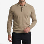 Jorvalore | Men's Warm Button-Up Knit Jumper Long Sleeve Collared