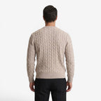 Jorvalore | Men's Warm Cable Knit Crew Neck Jumper