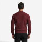 Jorvalore | Men's Warm Cable Knit Crew Neck Jumper