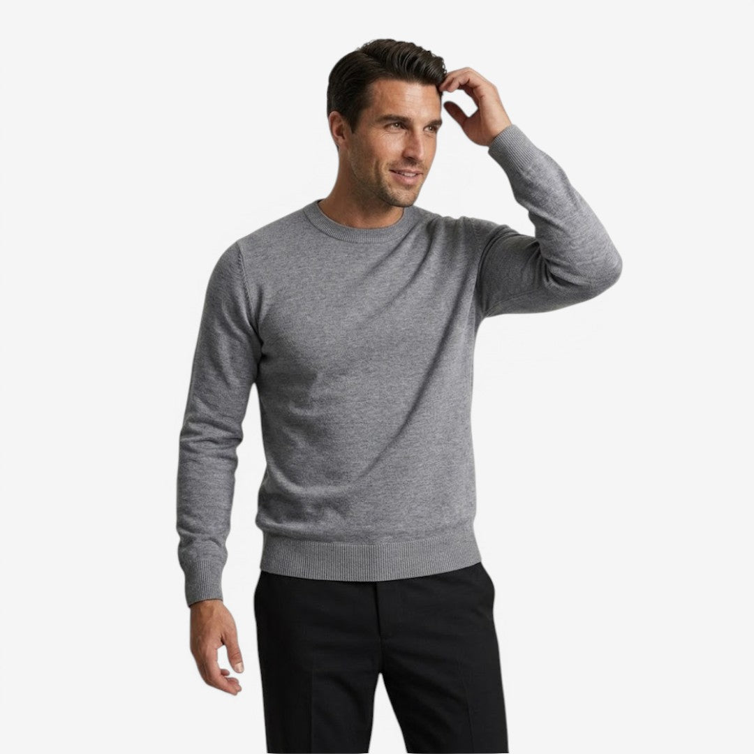 Jorvalore | Men's Warm Crew Neck Knit Jumper for Everyday Comfort