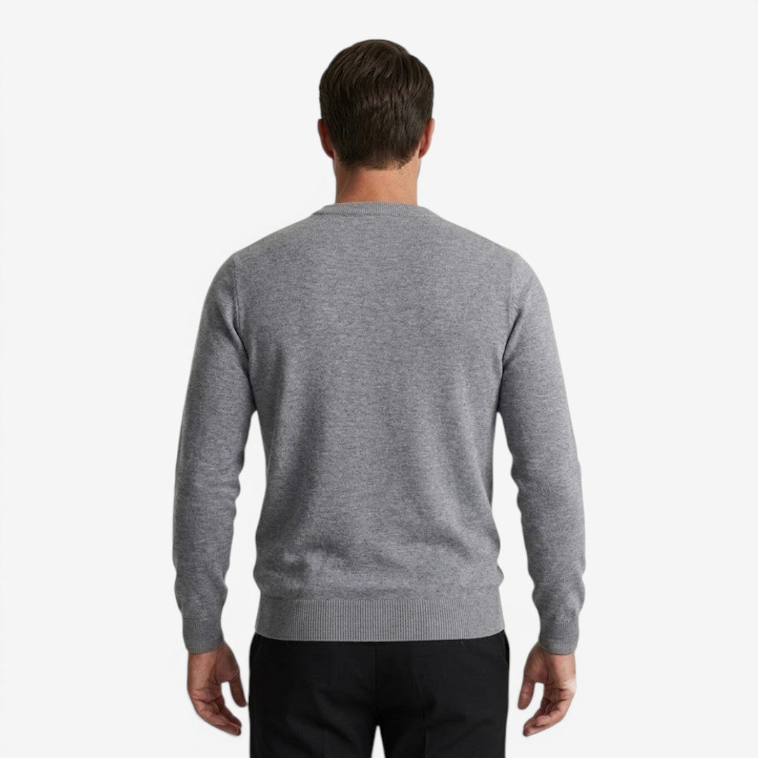 Jorvalore | Men's Warm Crew Neck Knit Jumper for Everyday Comfort