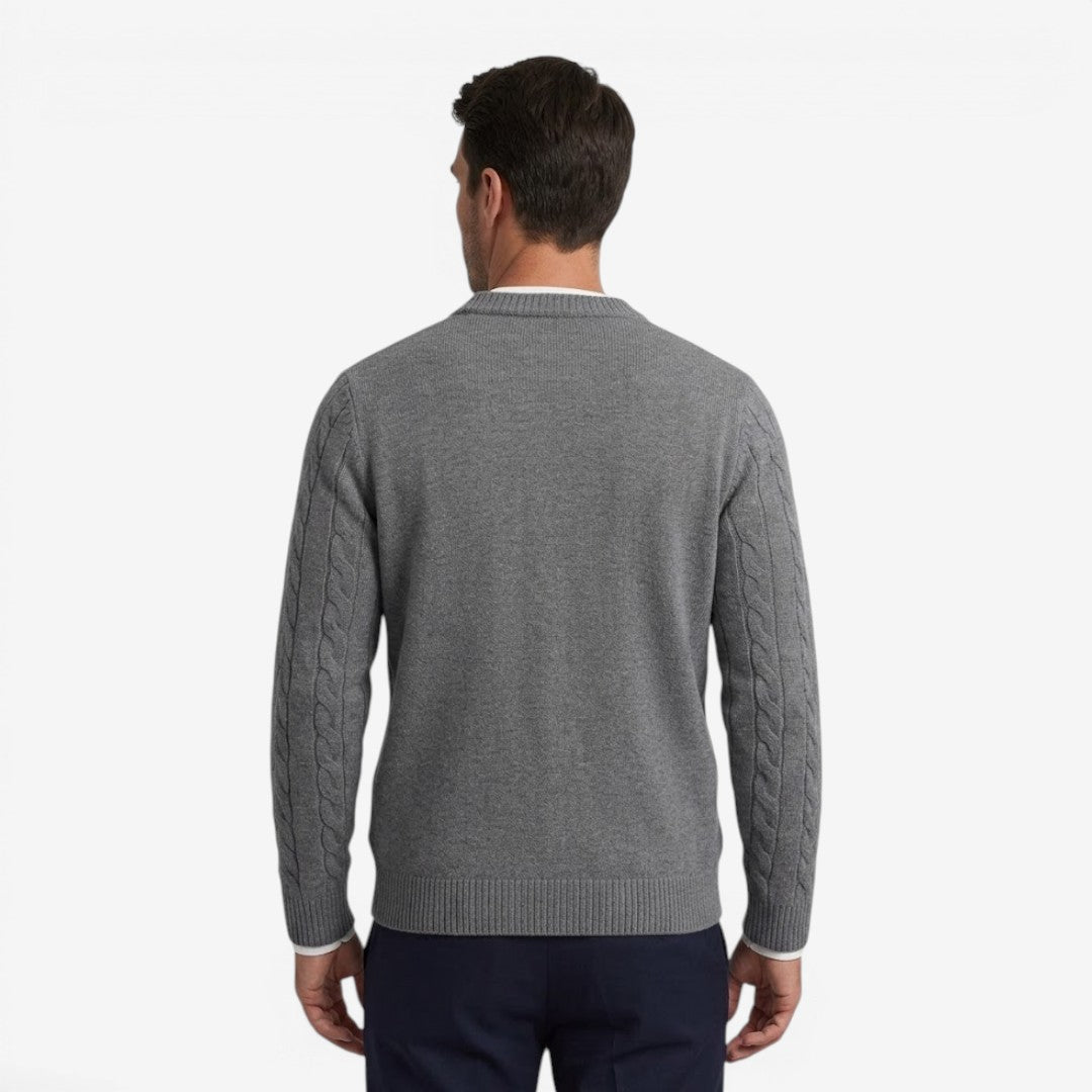 Jorvalore | Men's Warm Knit Button Cardigan with Pockets for Winter