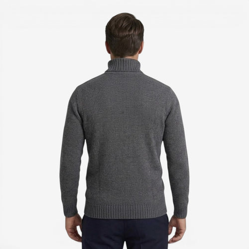 Jorvalore | Men's Cable Knit Roll-Neck Jumper Warm Winter Knitwear