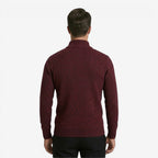 Jorvalore | Men's Warm Quarter Zip Jacquard Jumper Classic Knit