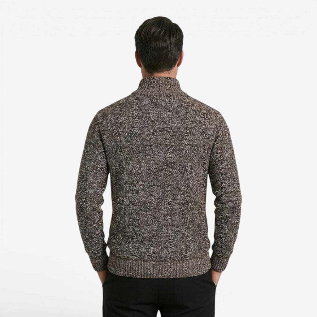 Jorvalore | Men's Warm Quarter Zip Knit Jumper for Fall and Winter
