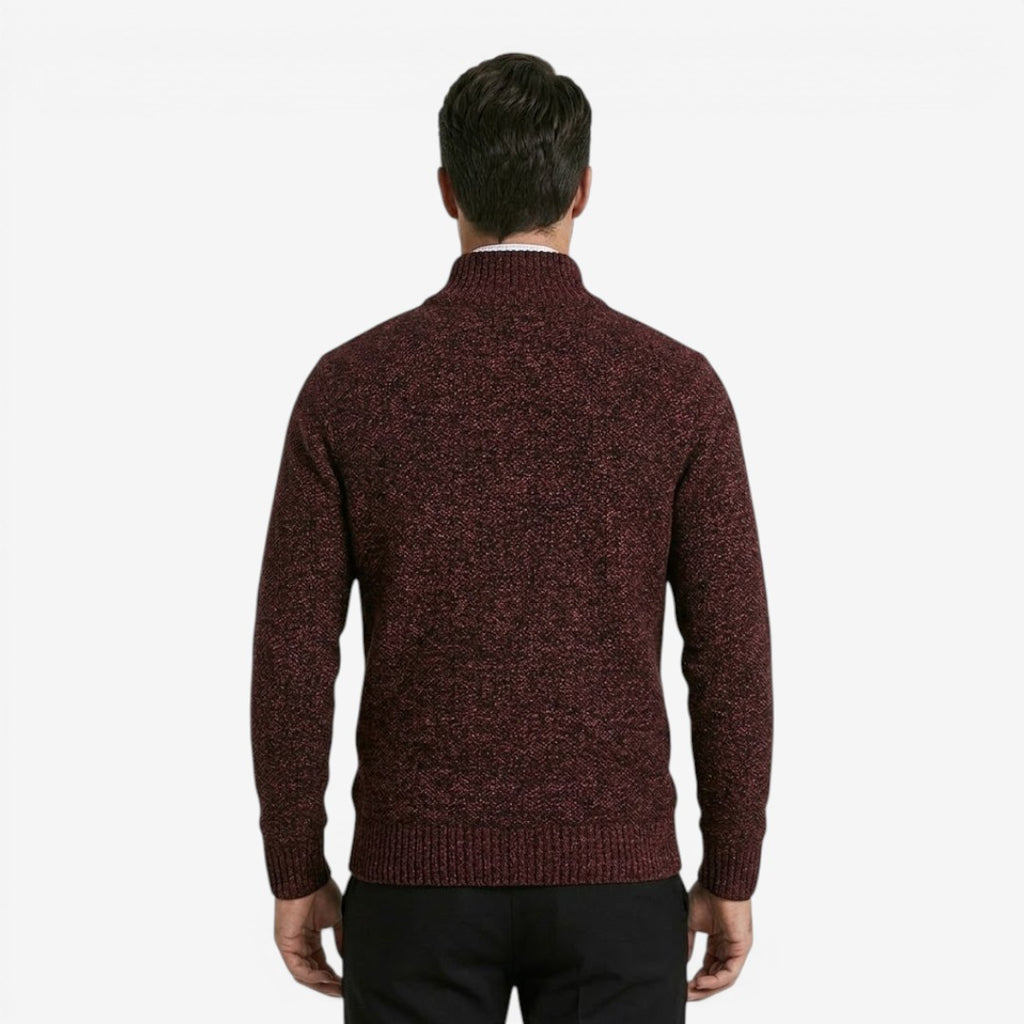 Jorvalore | Men's Warm Quarter Zip Knit Jumper for Fall and Winter