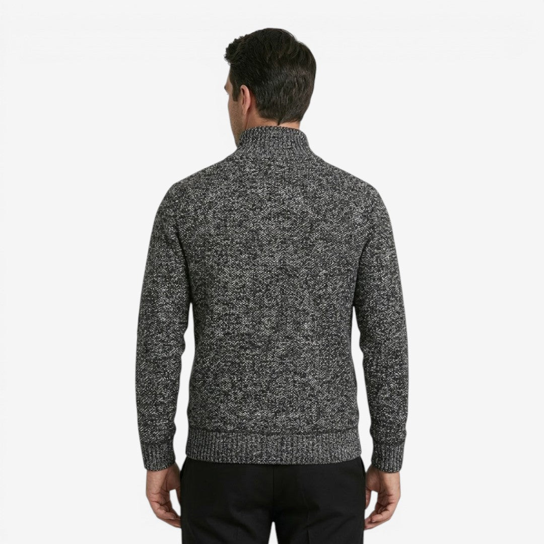Jorvalore | Men's Warm Quarter Zip Knit Jumper for Fall and Winter