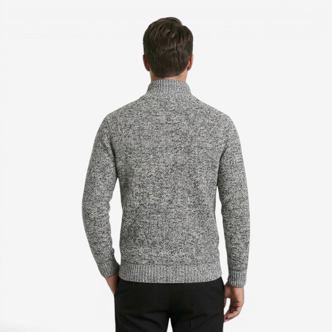 Jorvalore | Men's Warm Quarter Zip Knit Jumper for Fall and Winter