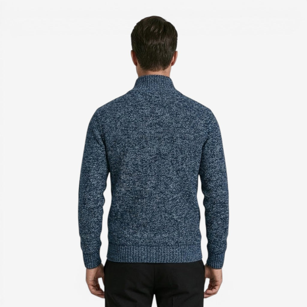 Jorvalore | Men's Warm Quarter Zip Knit Jumper for Fall and Winter