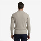 Jorvalore | Men's Warm Quarter Zip Knit Jumper with Stretch Comfort