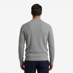 Jorvalore | Men's Warm Quarter Zip Knit Jumper with Stretch Comfort