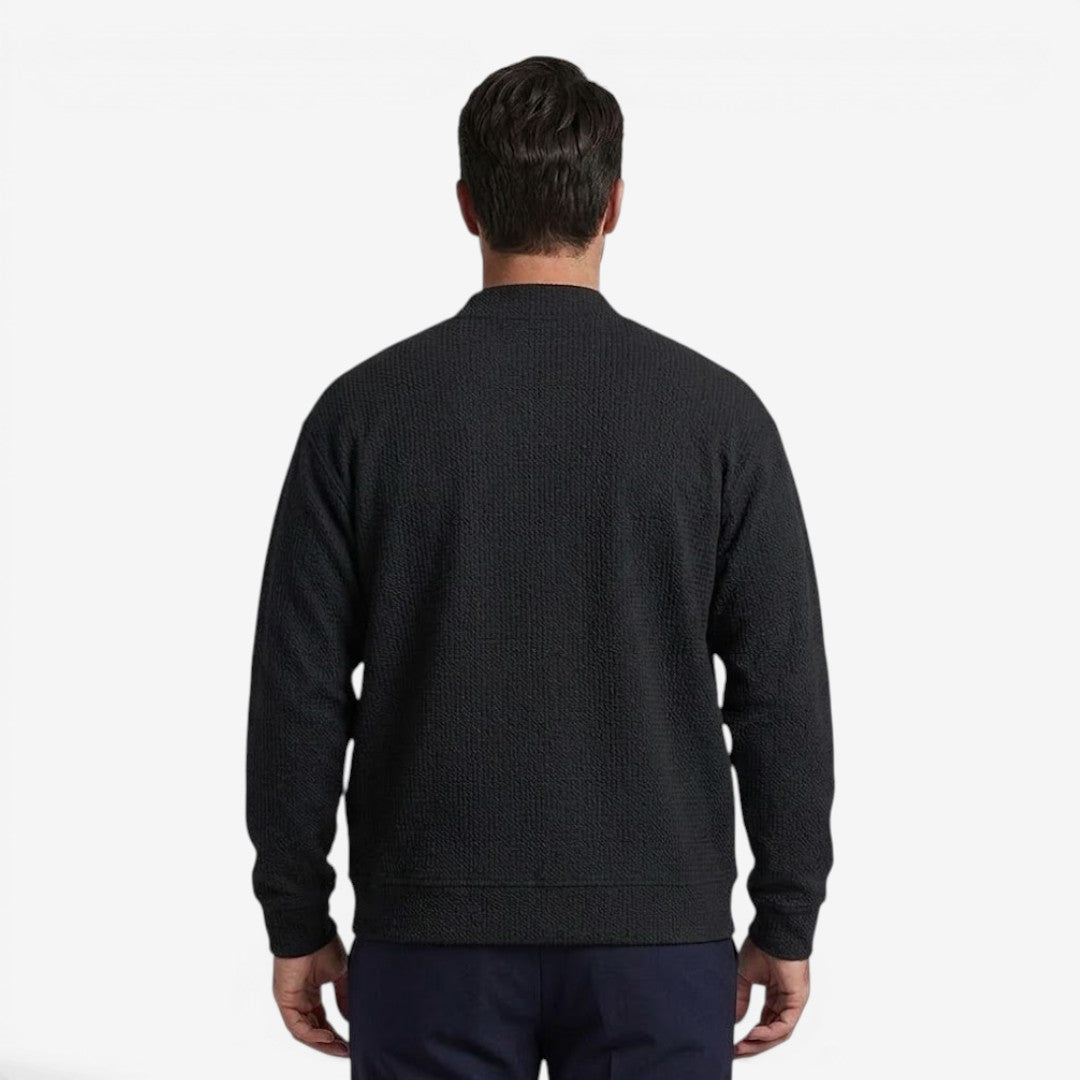 Jorvalore | Men's Zip-Up Knit Cardigan with Pockets for Everyday Comfort