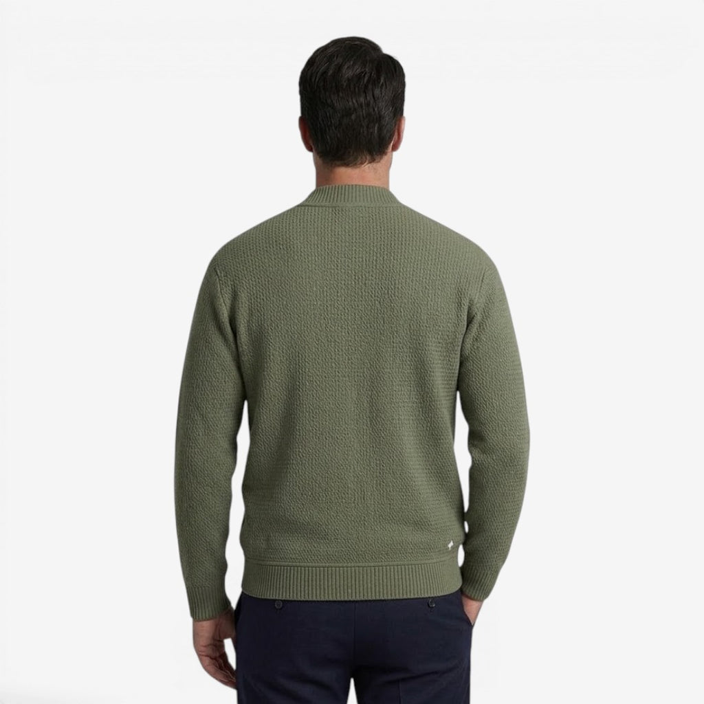 Jorvalore | Men's Zip-Up Knit Cardigan with Pockets for Everyday Comfort