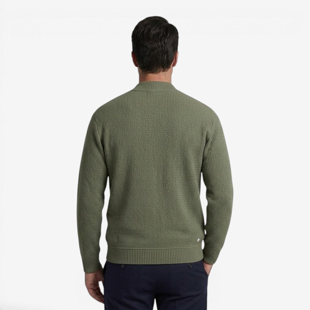 Jorvalore | Men's Zip-Up Knit Cardigan with Pockets for Everyday Comfort