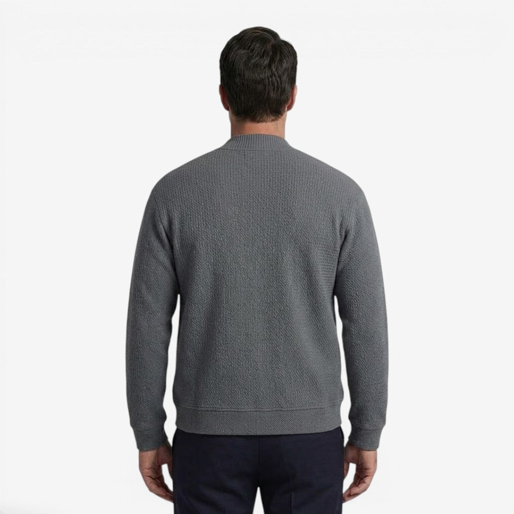 Jorvalore | Men's Zip-Up Knit Cardigan with Pockets for Everyday Comfort