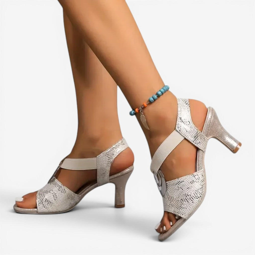 Jorvalore | Women's Comfortable Block Heel Sandals for Weddings and Events